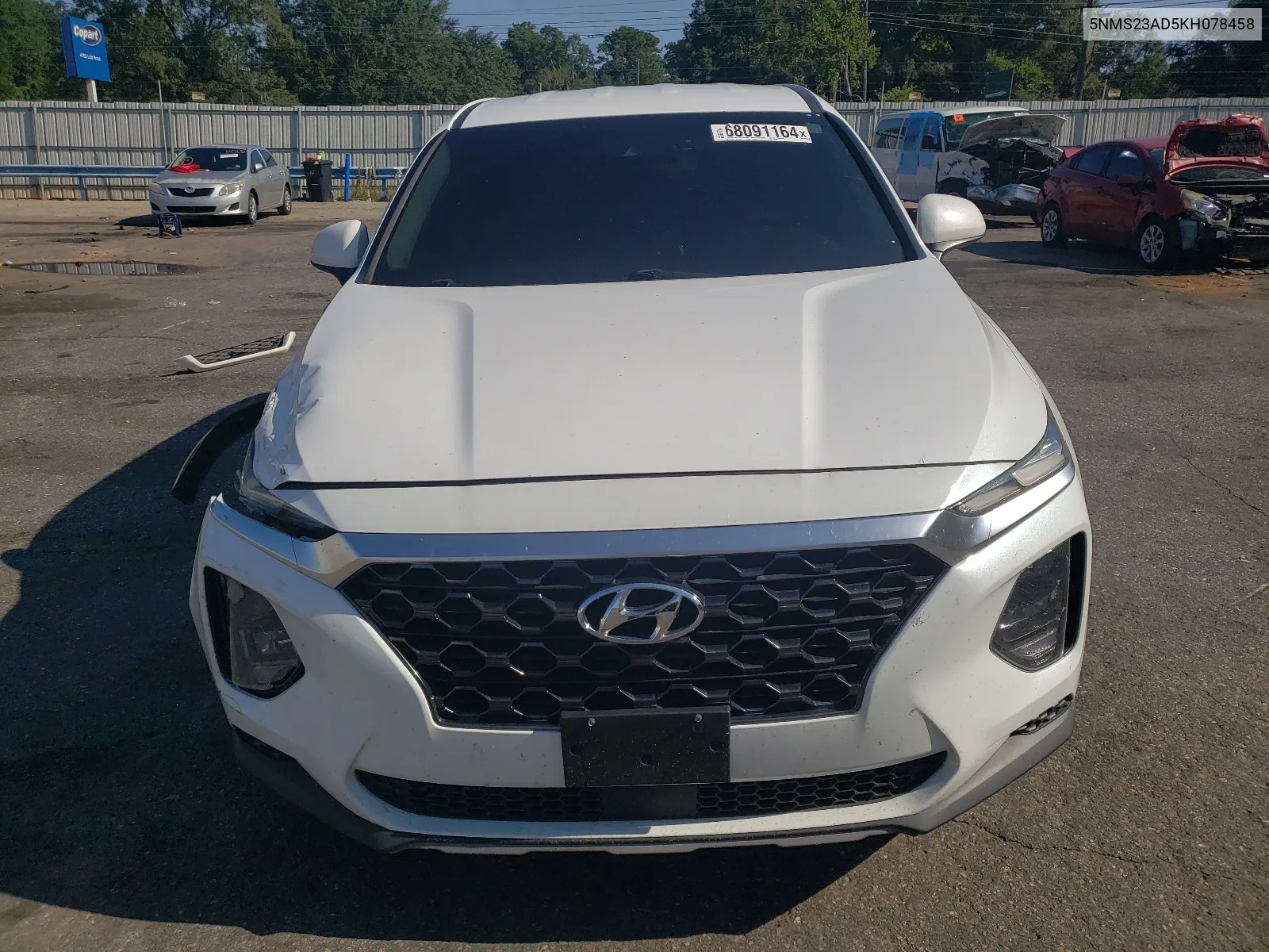 5NMS23AD5KH078458 2019 Hyundai Santa Fe Se