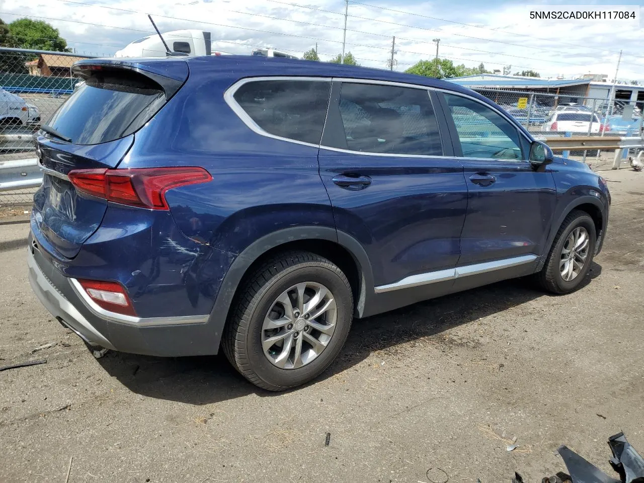 2019 Hyundai Santa Fe Se VIN: 5NMS2CAD0KH117084 Lot: 68629574