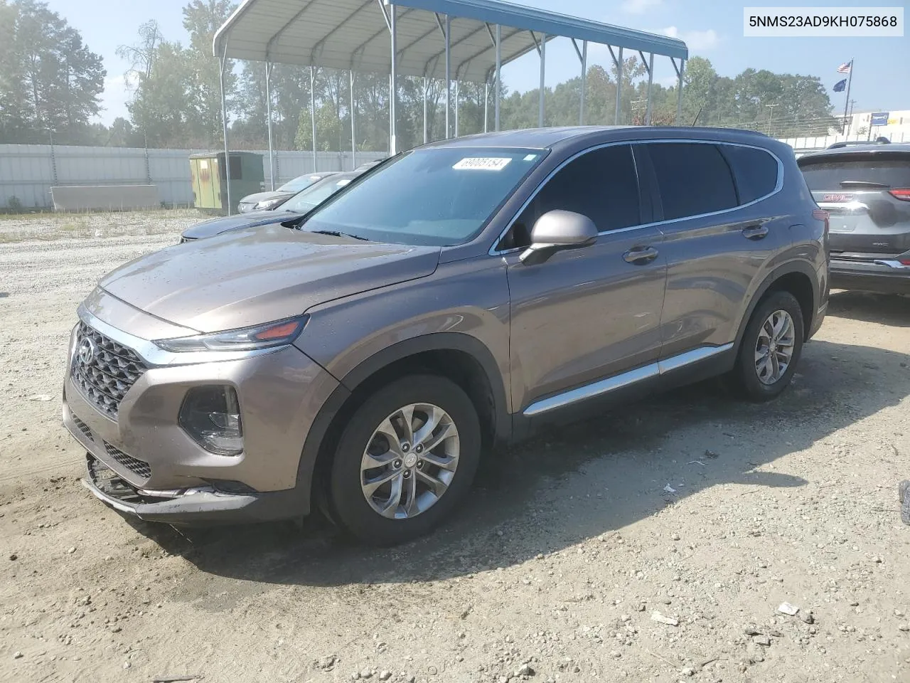 2019 Hyundai Santa Fe Se VIN: 5NMS23AD9KH075868 Lot: 69005154