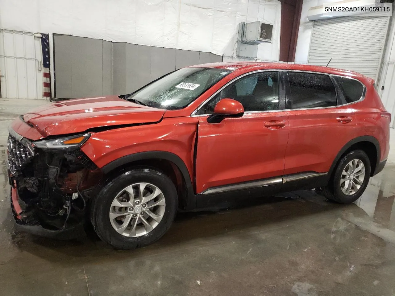 2019 Hyundai Santa Fe Se VIN: 5NMS2CAD1KH059115 Lot: 69133534