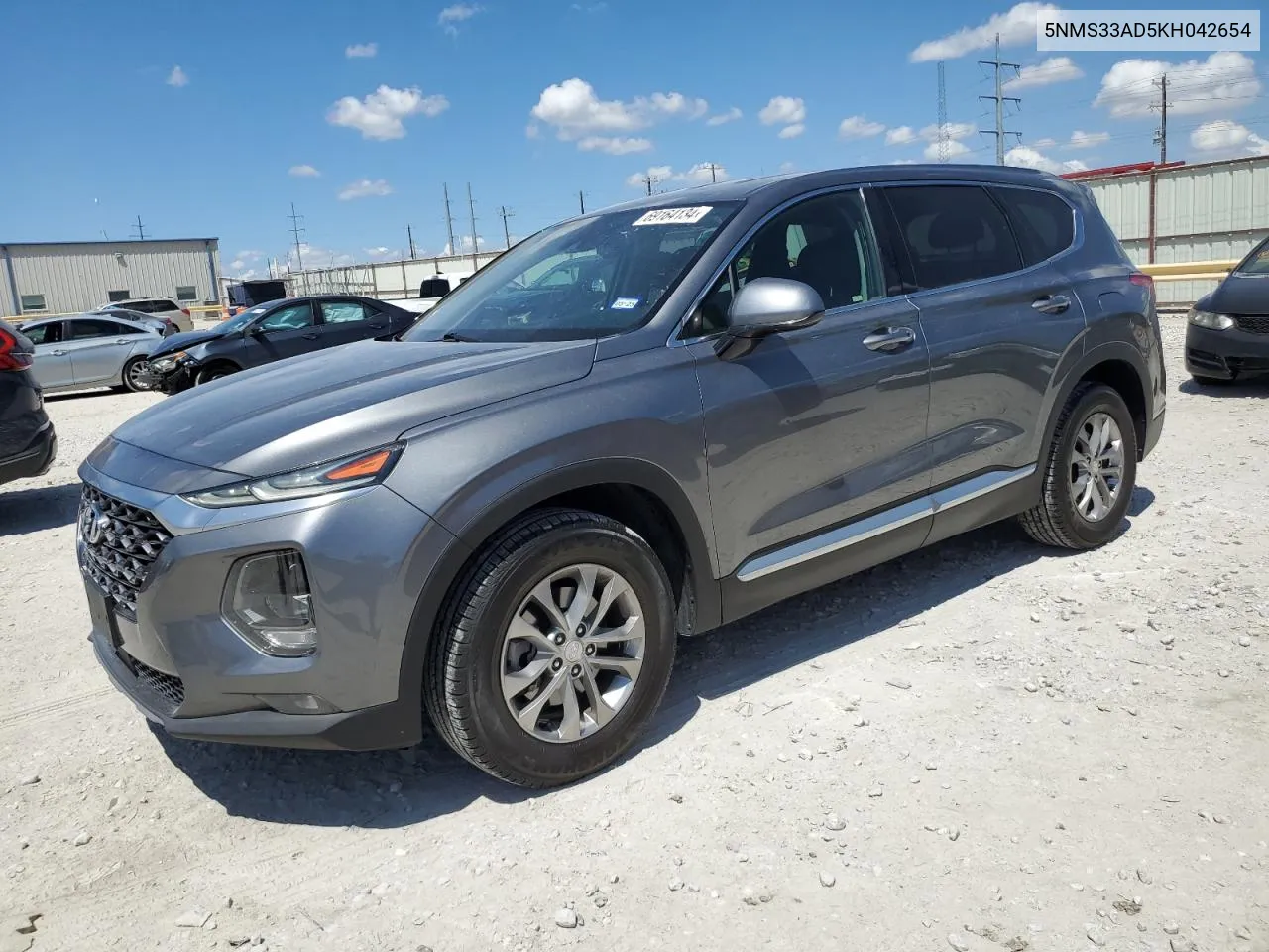 2019 Hyundai Santa Fe Sel VIN: 5NMS33AD5KH042654 Lot: 69164134