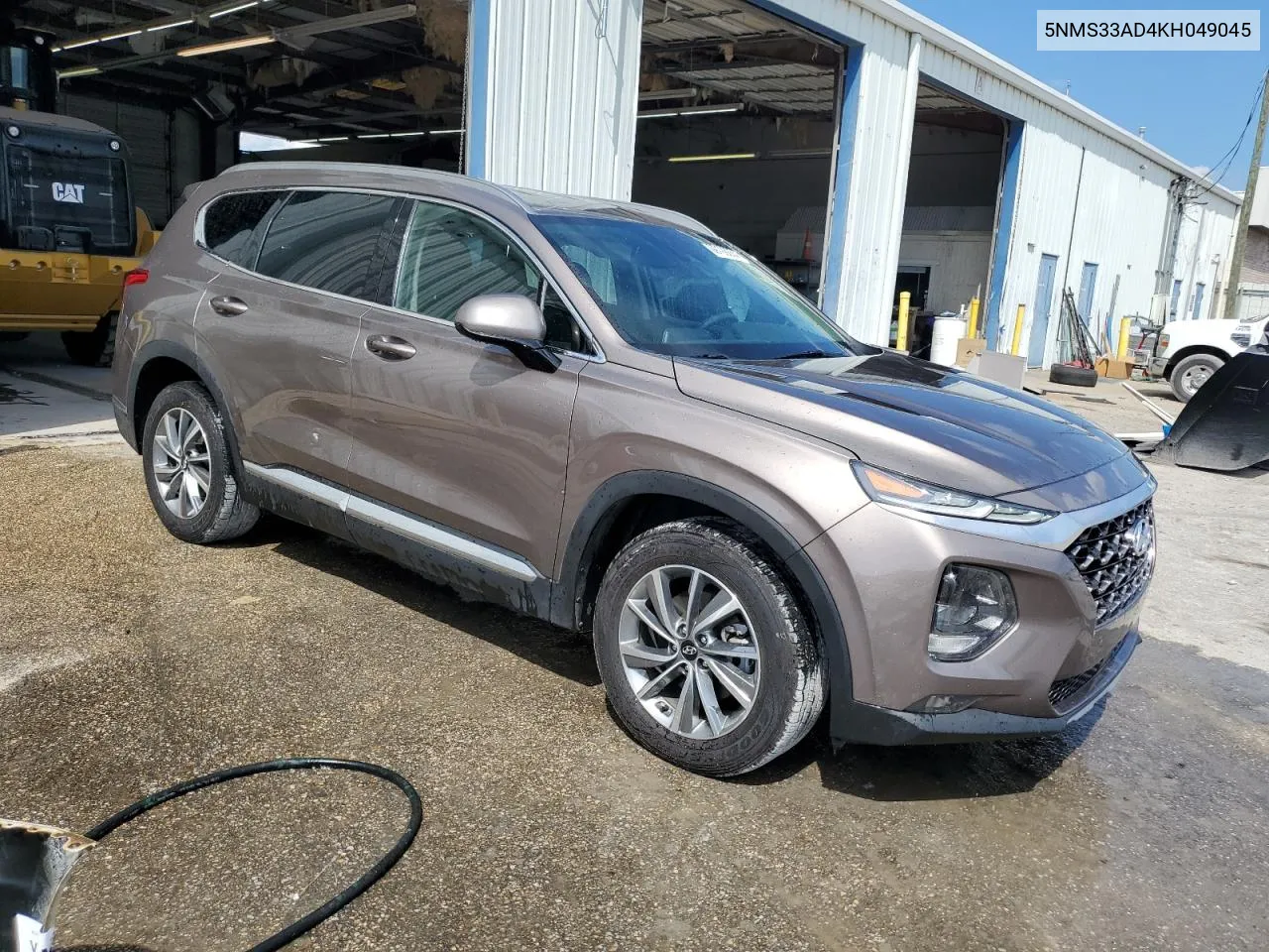 2019 Hyundai Santa Fe Sel VIN: 5NMS33AD4KH049045 Lot: 69198074