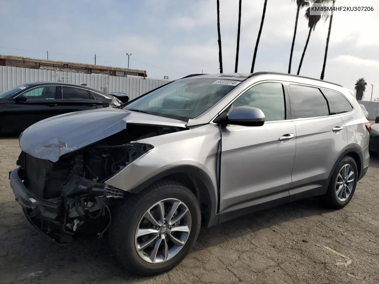 KM8SM4HF2KU307206 2019 Hyundai Santa Fe Xl Se