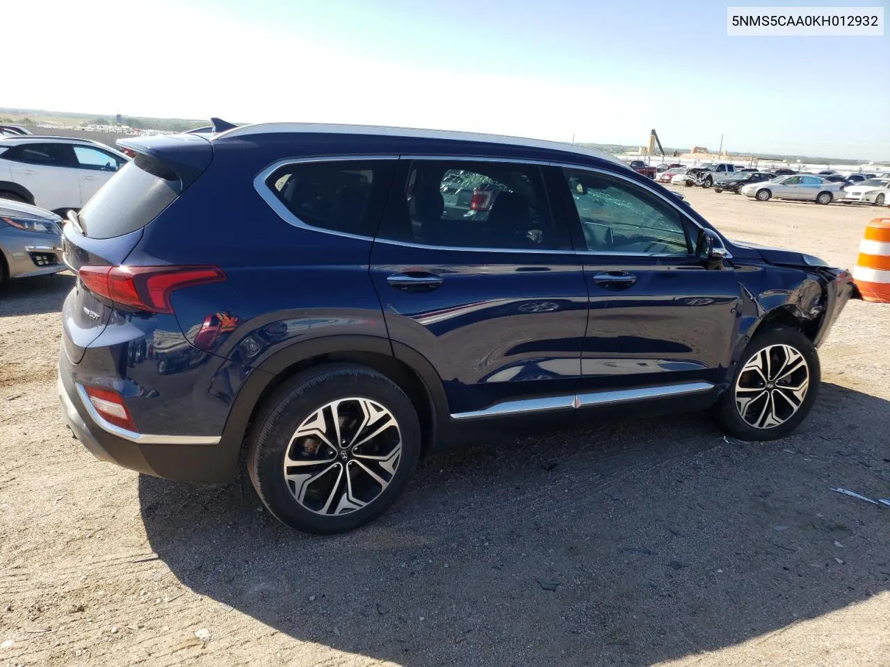 2019 Hyundai Santa Fe Limited VIN: 5NMS5CAA0KH012932 Lot: 69397664