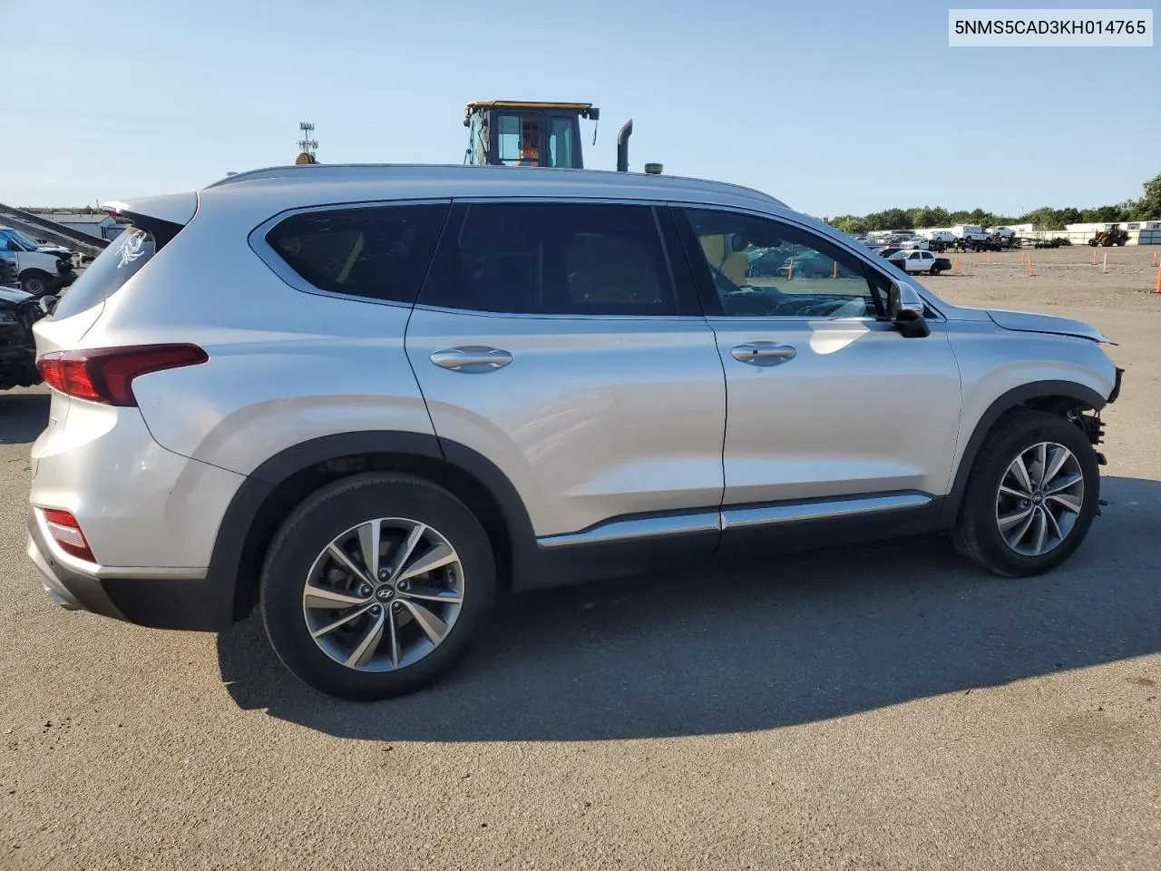 2019 Hyundai Santa Fe Limited VIN: 5NMS5CAD3KH014765 Lot: 69461124