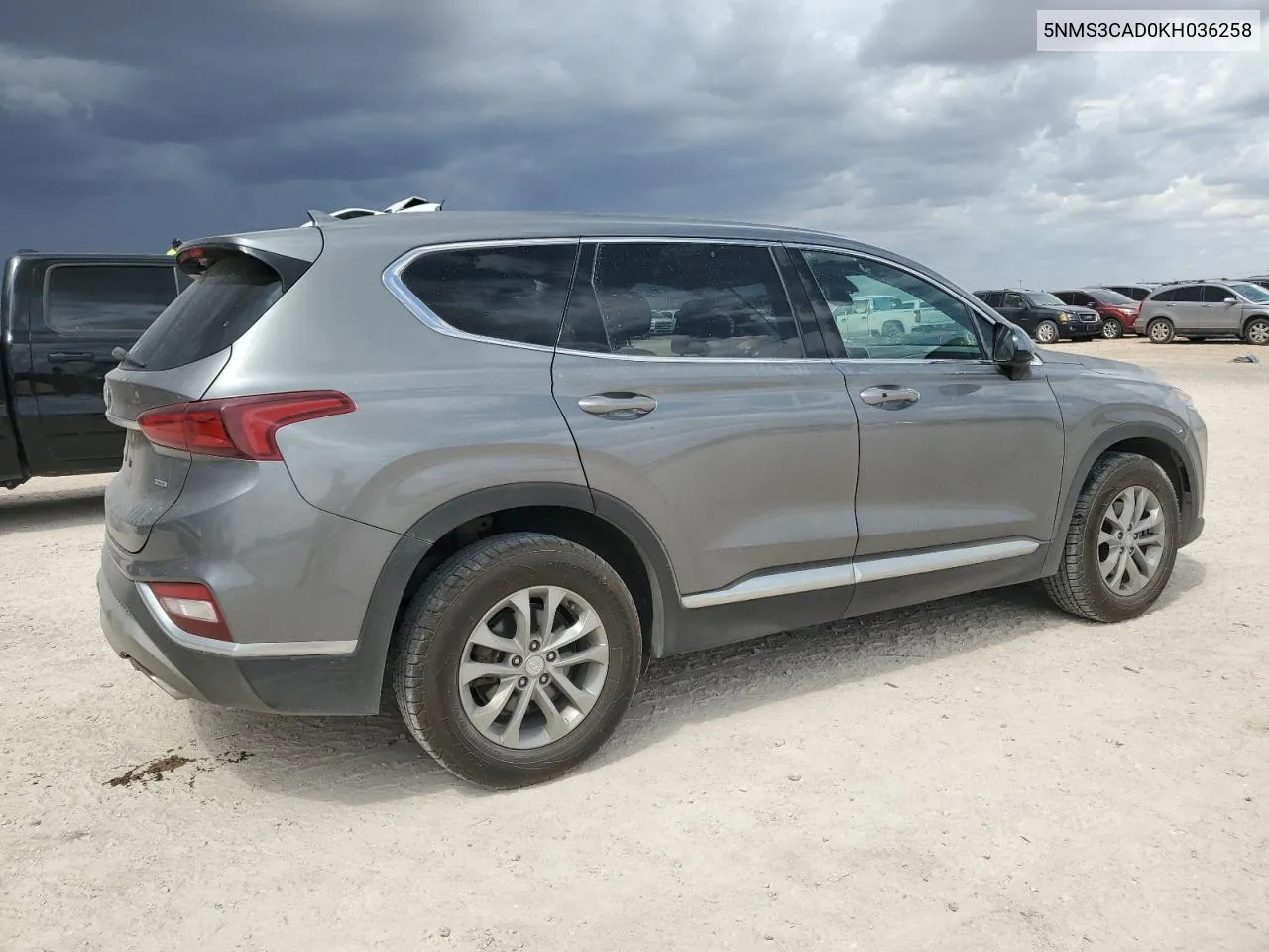 2019 Hyundai Santa Fe Sel VIN: 5NMS3CAD0KH036258 Lot: 69479224