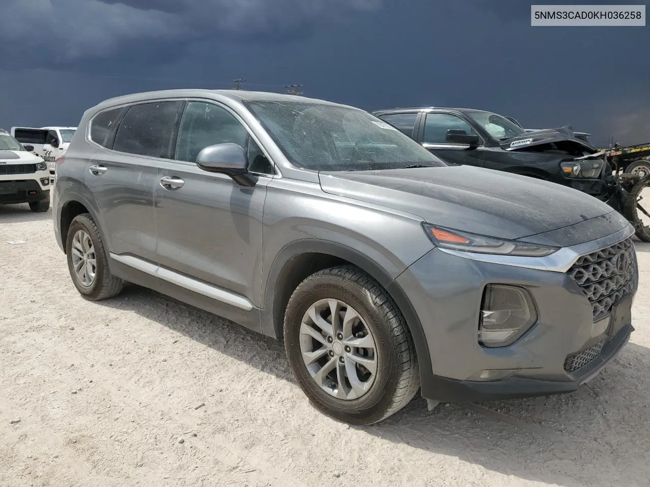 2019 Hyundai Santa Fe Sel VIN: 5NMS3CAD0KH036258 Lot: 69479224