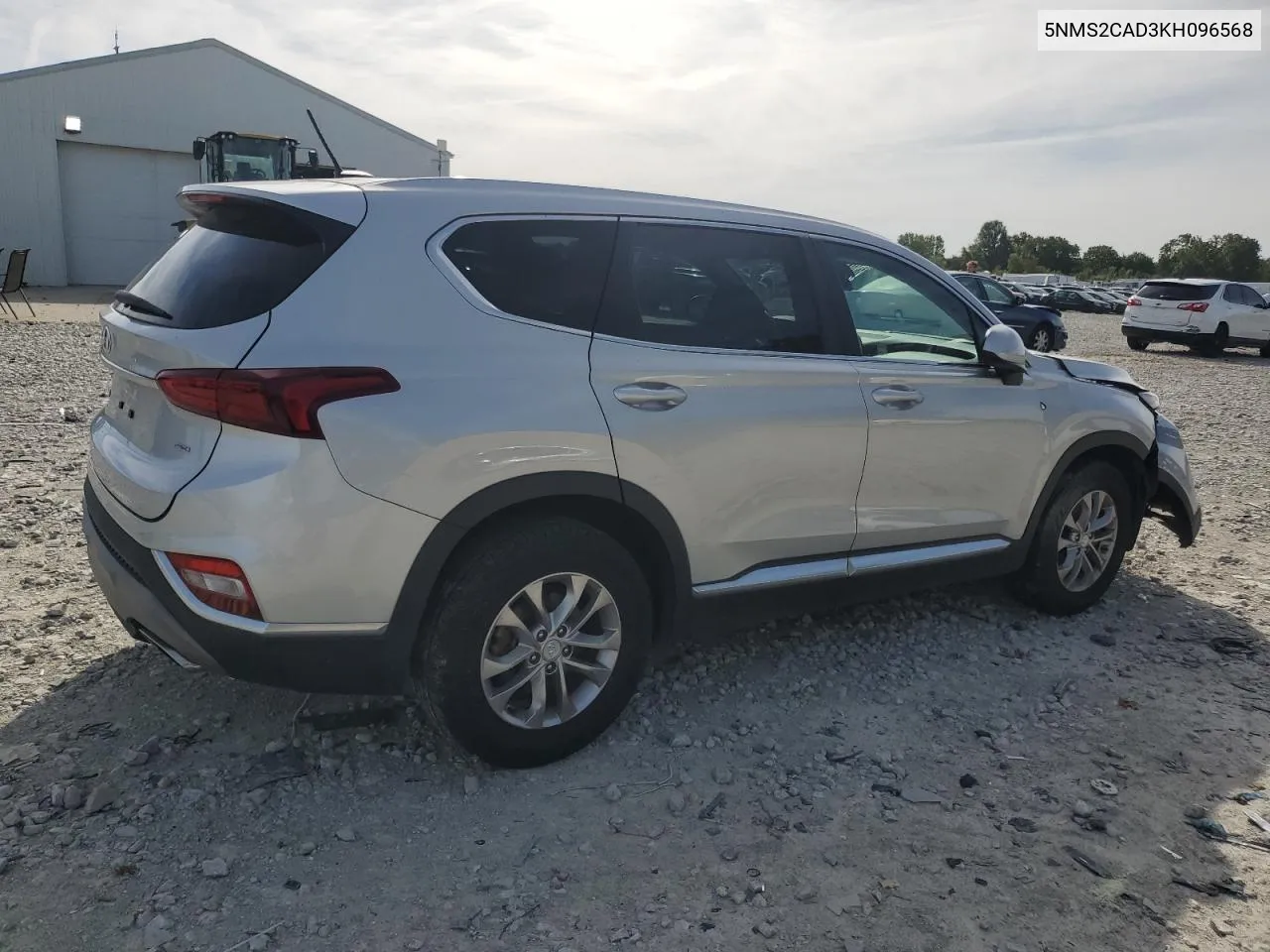 5NMS2CAD3KH096568 2019 Hyundai Santa Fe Se