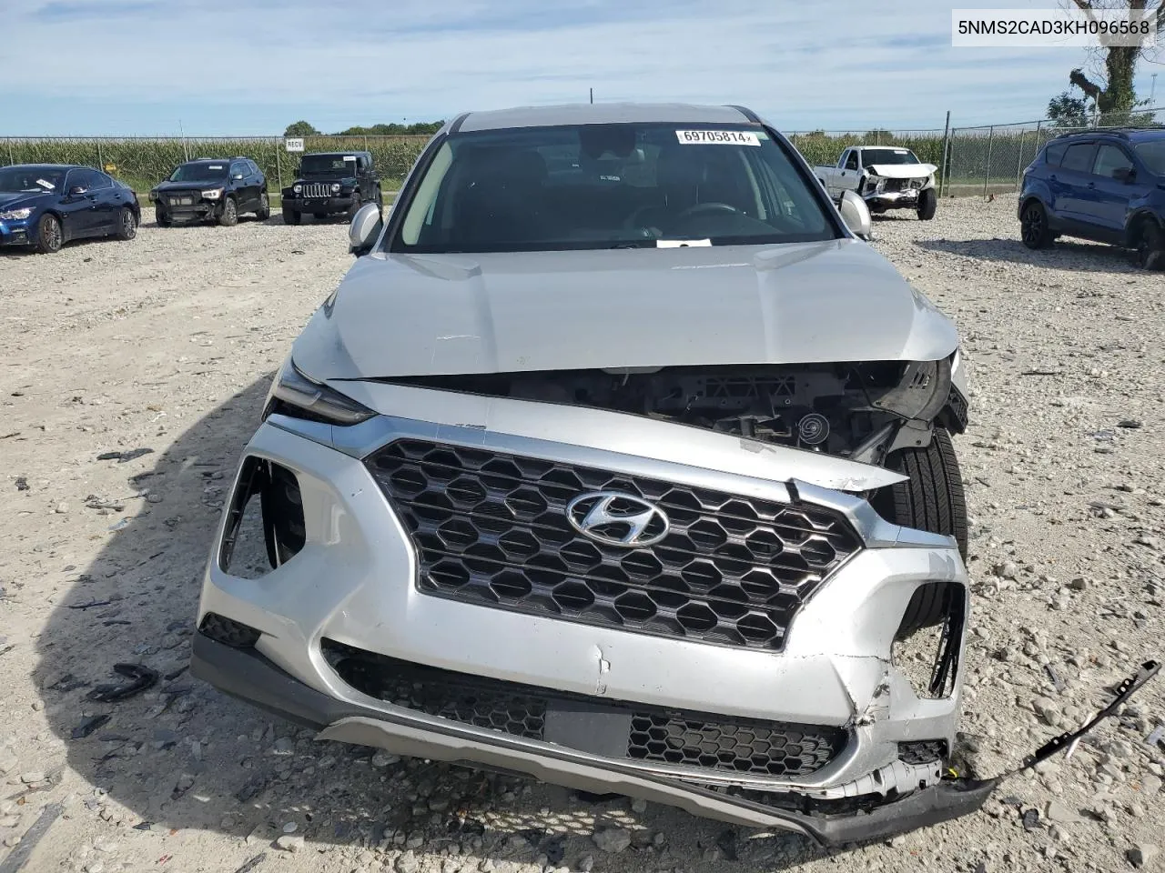 5NMS2CAD3KH096568 2019 Hyundai Santa Fe Se