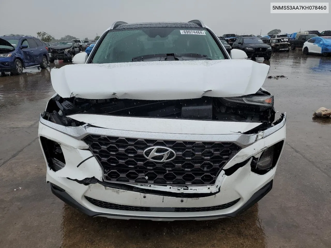 2019 Hyundai Santa Fe Limited VIN: 5NMS53AA7KH078460 Lot: 69974484