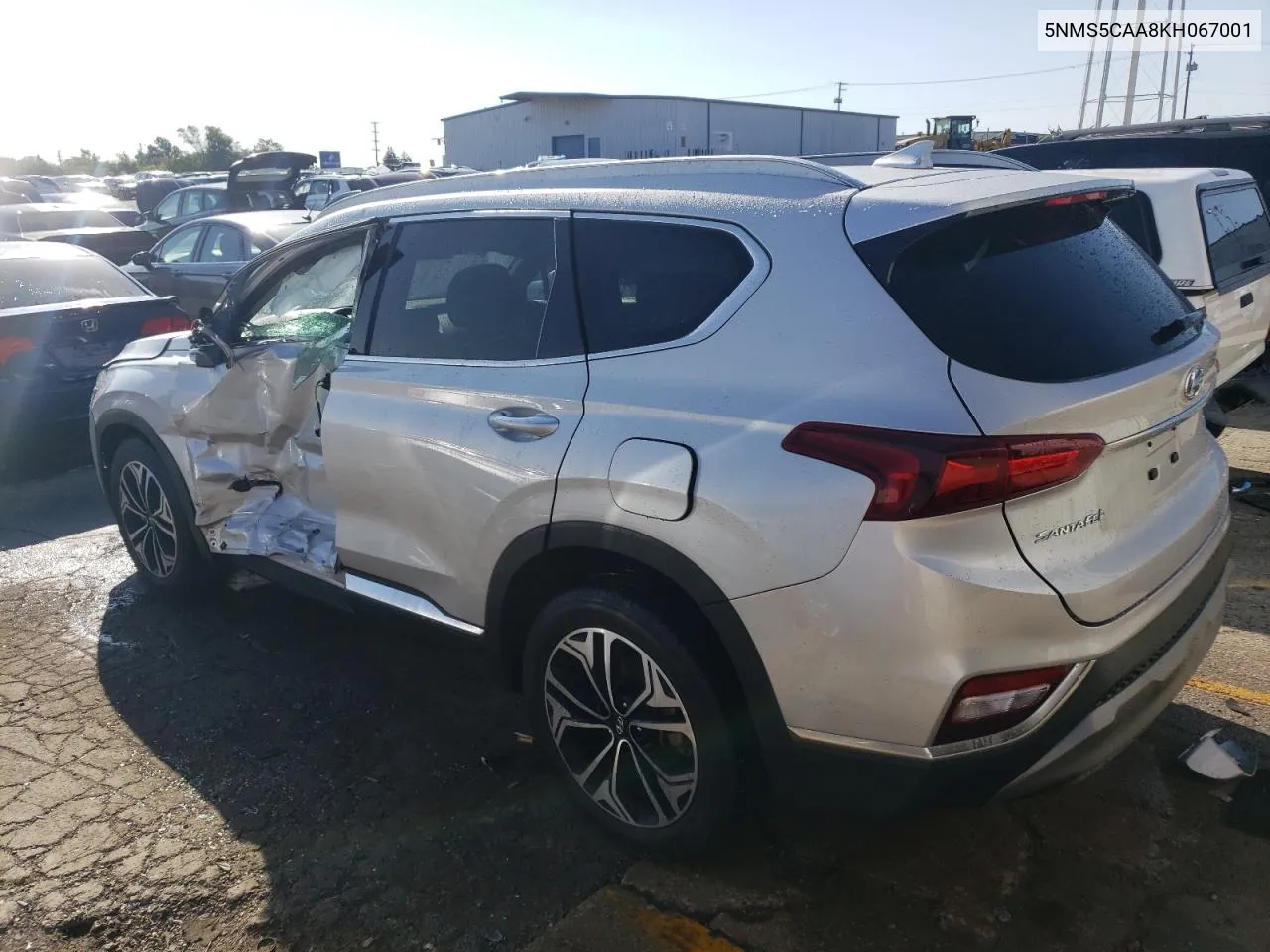 2019 Hyundai Santa Fe Limited VIN: 5NMS5CAA8KH067001 Lot: 70028504