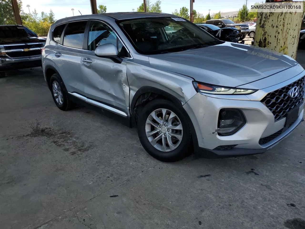 2019 Hyundai Santa Fe Se VIN: 5NMS2CAD9KH100168 Lot: 70044064