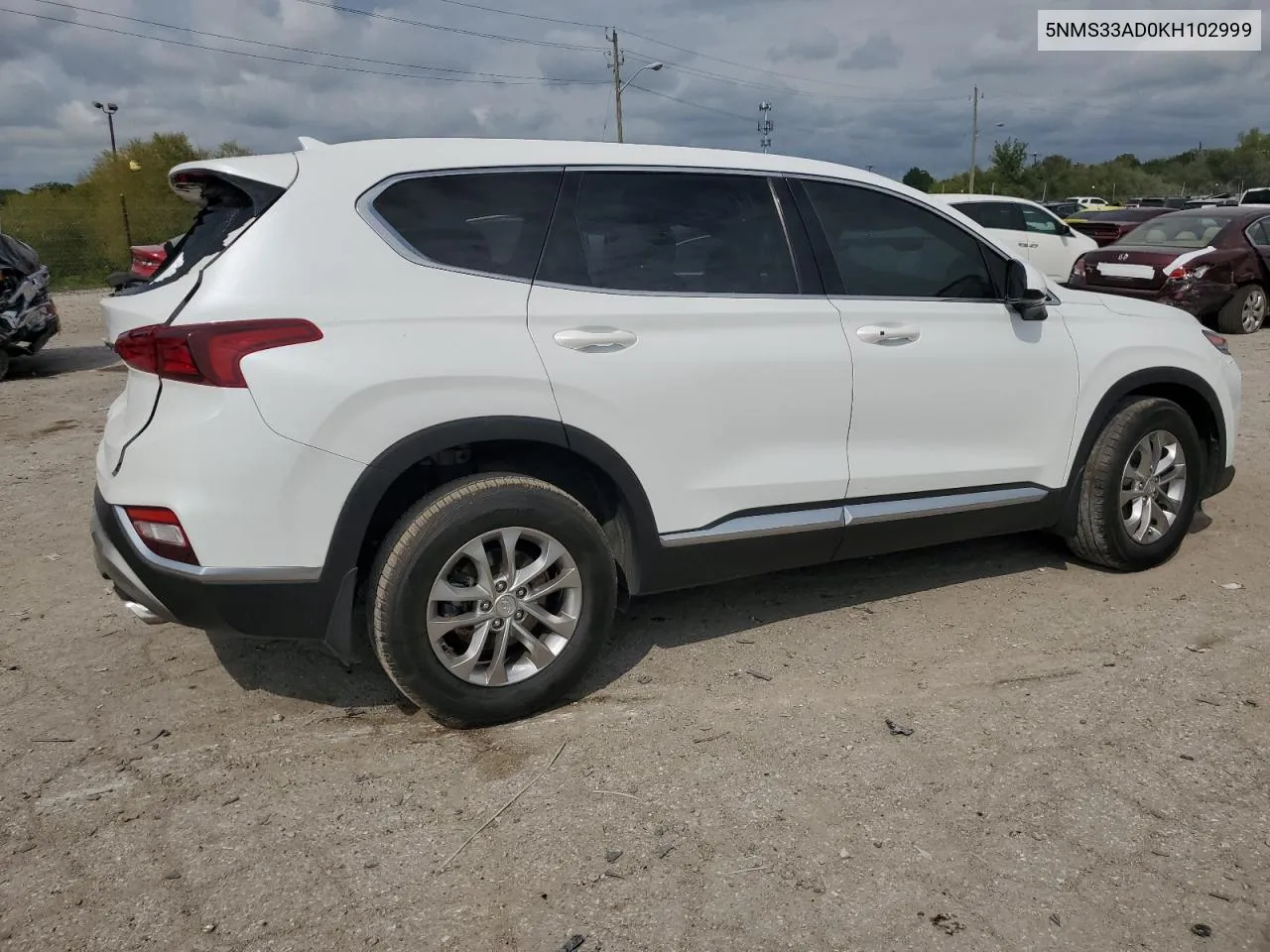 2019 Hyundai Santa Fe Sel VIN: 5NMS33AD0KH102999 Lot: 70059594