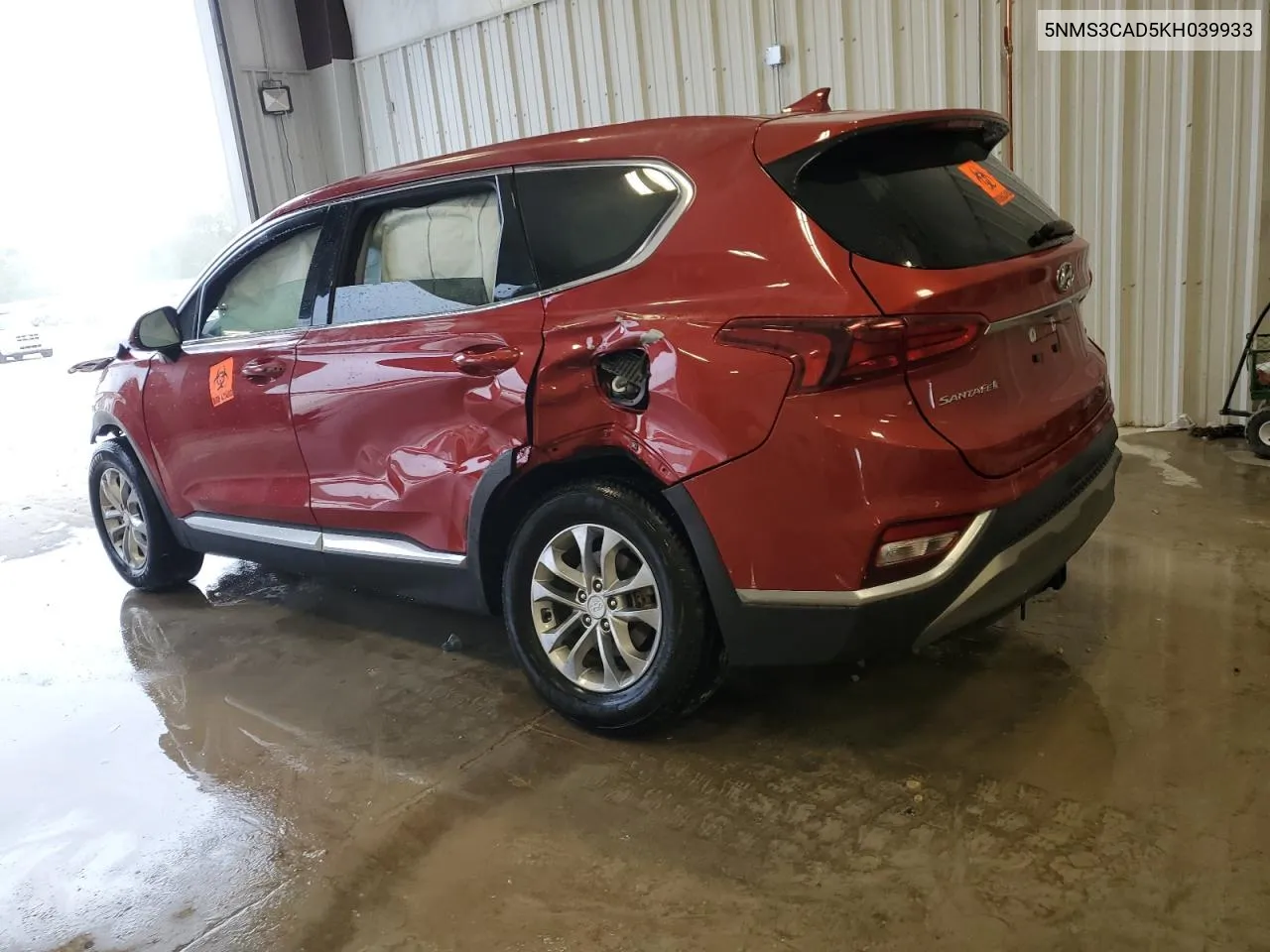 2019 Hyundai Santa Fe Sel VIN: 5NMS3CAD5KH039933 Lot: 70247694