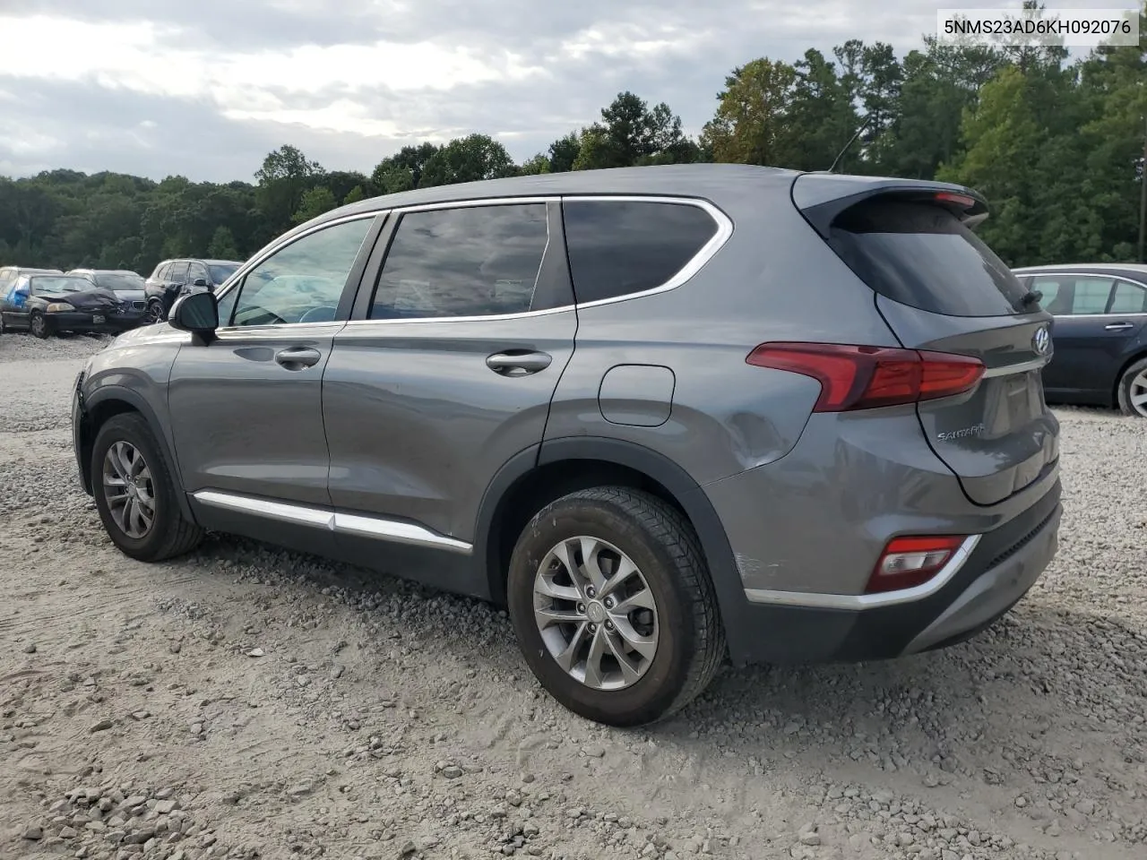 2019 Hyundai Santa Fe Se VIN: 5NMS23AD6KH092076 Lot: 70301244