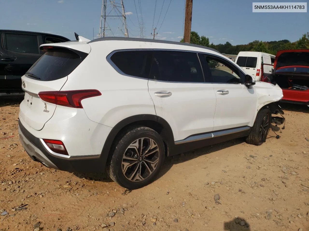 5NMS53AA4KH114783 2019 Hyundai Santa Fe Limited