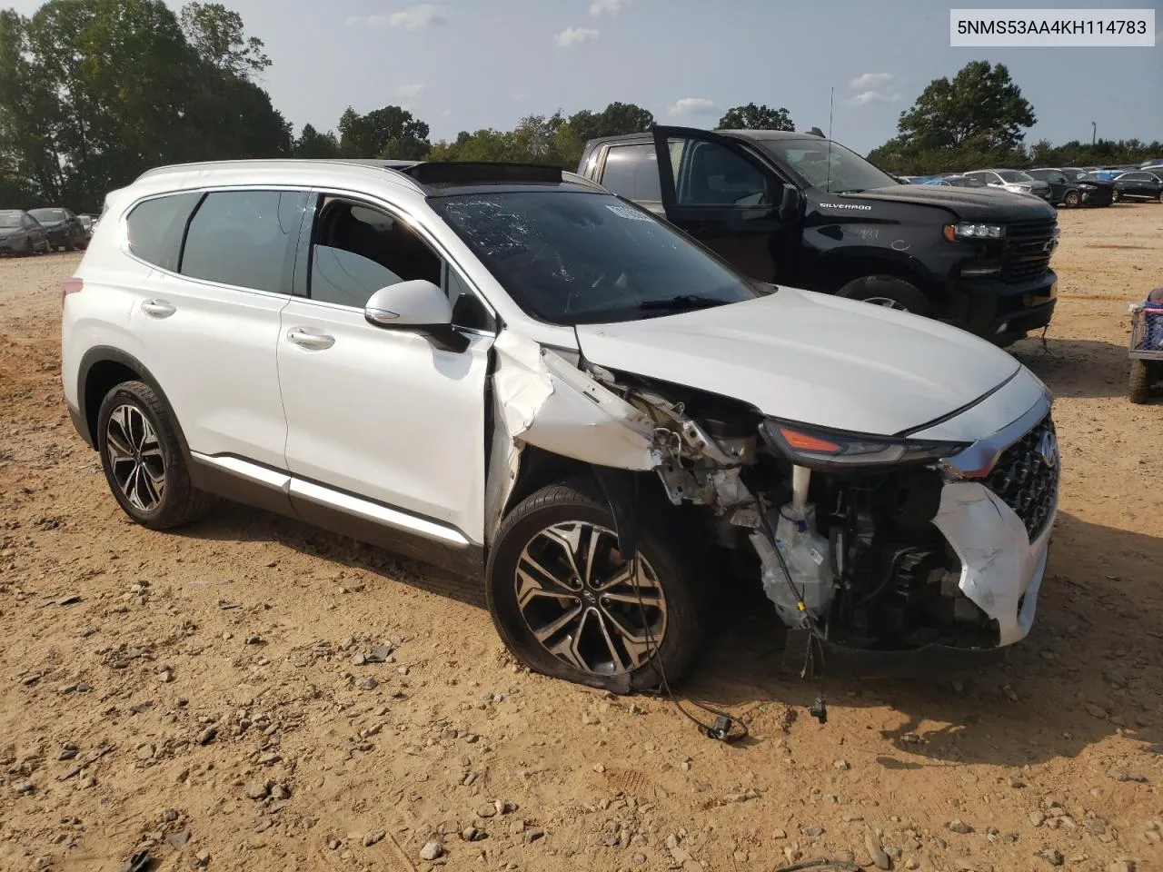 2019 Hyundai Santa Fe Limited VIN: 5NMS53AA4KH114783 Lot: 70760364