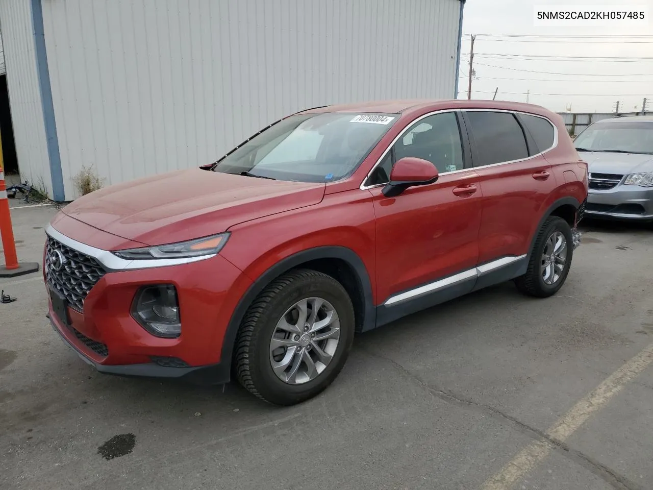 2019 Hyundai Santa Fe Se VIN: 5NMS2CAD2KH057485 Lot: 70780004