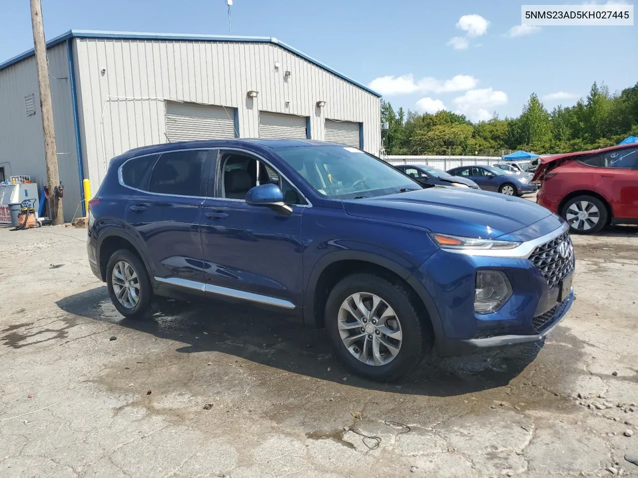 2019 Hyundai Santa Fe Se VIN: 5NMS23AD5KH027445 Lot: 70831584