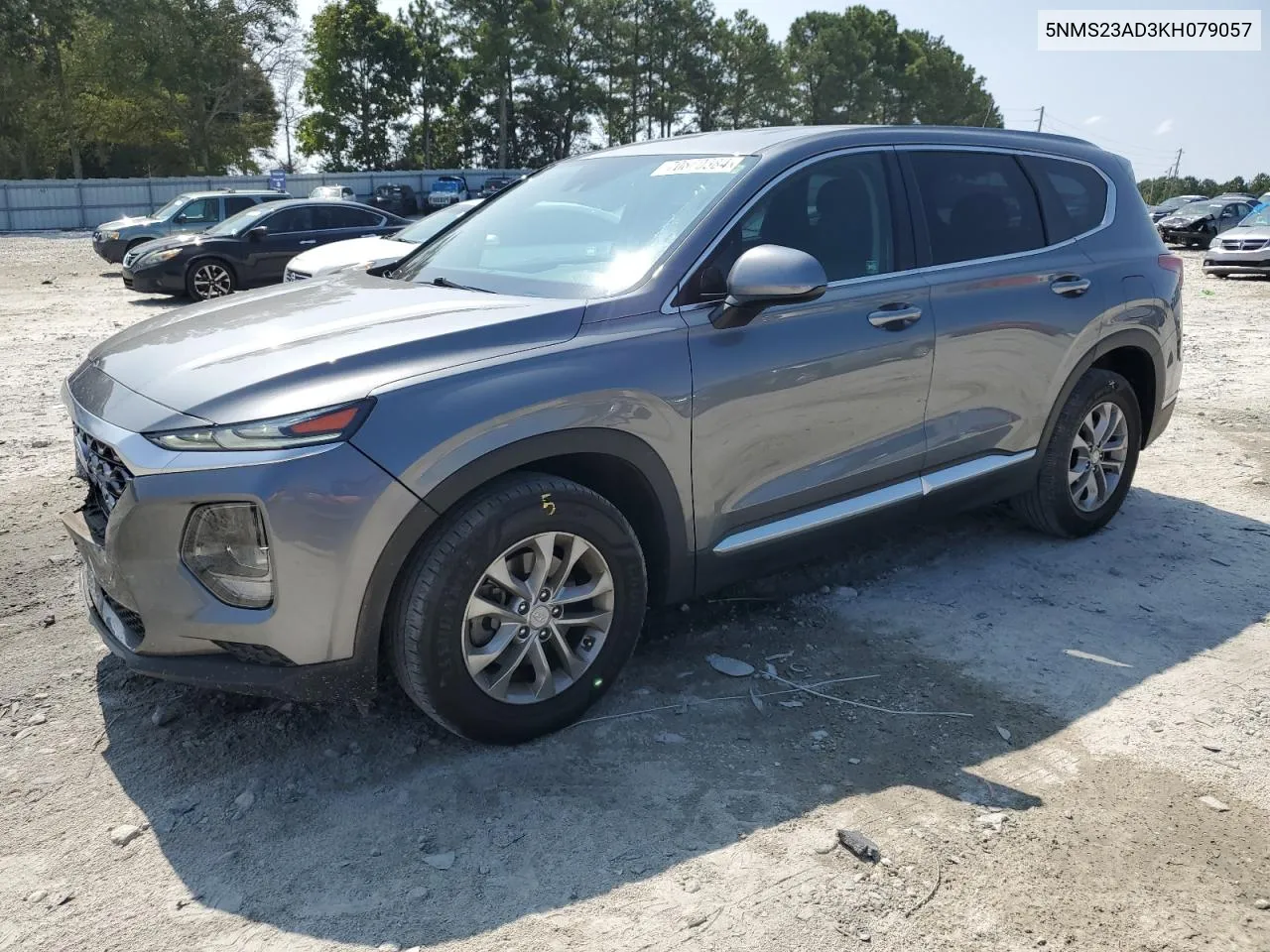 2019 Hyundai Santa Fe Se VIN: 5NMS23AD3KH079057 Lot: 70860384