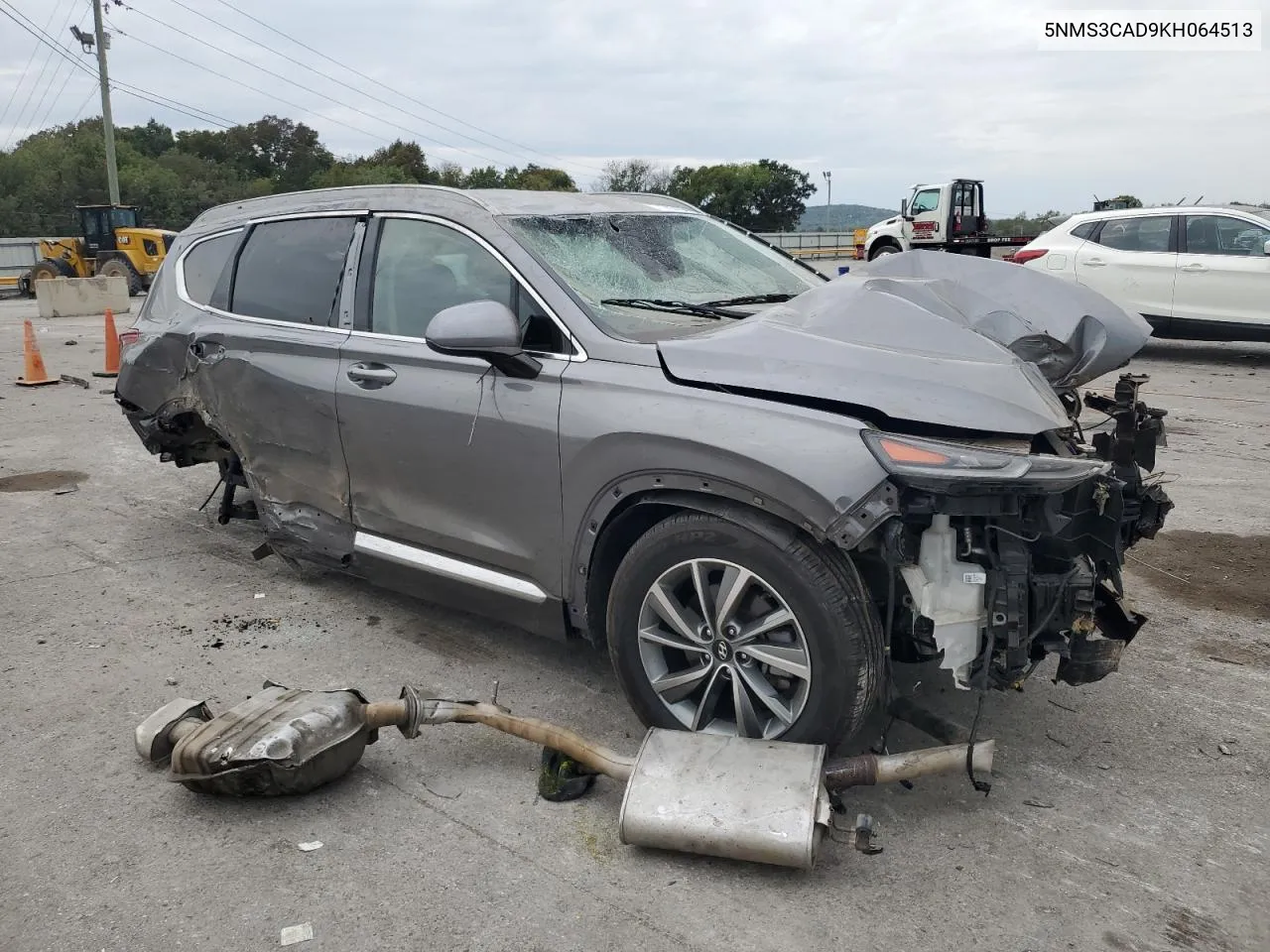 2019 Hyundai Santa Fe Sel VIN: 5NMS3CAD9KH064513 Lot: 71062104