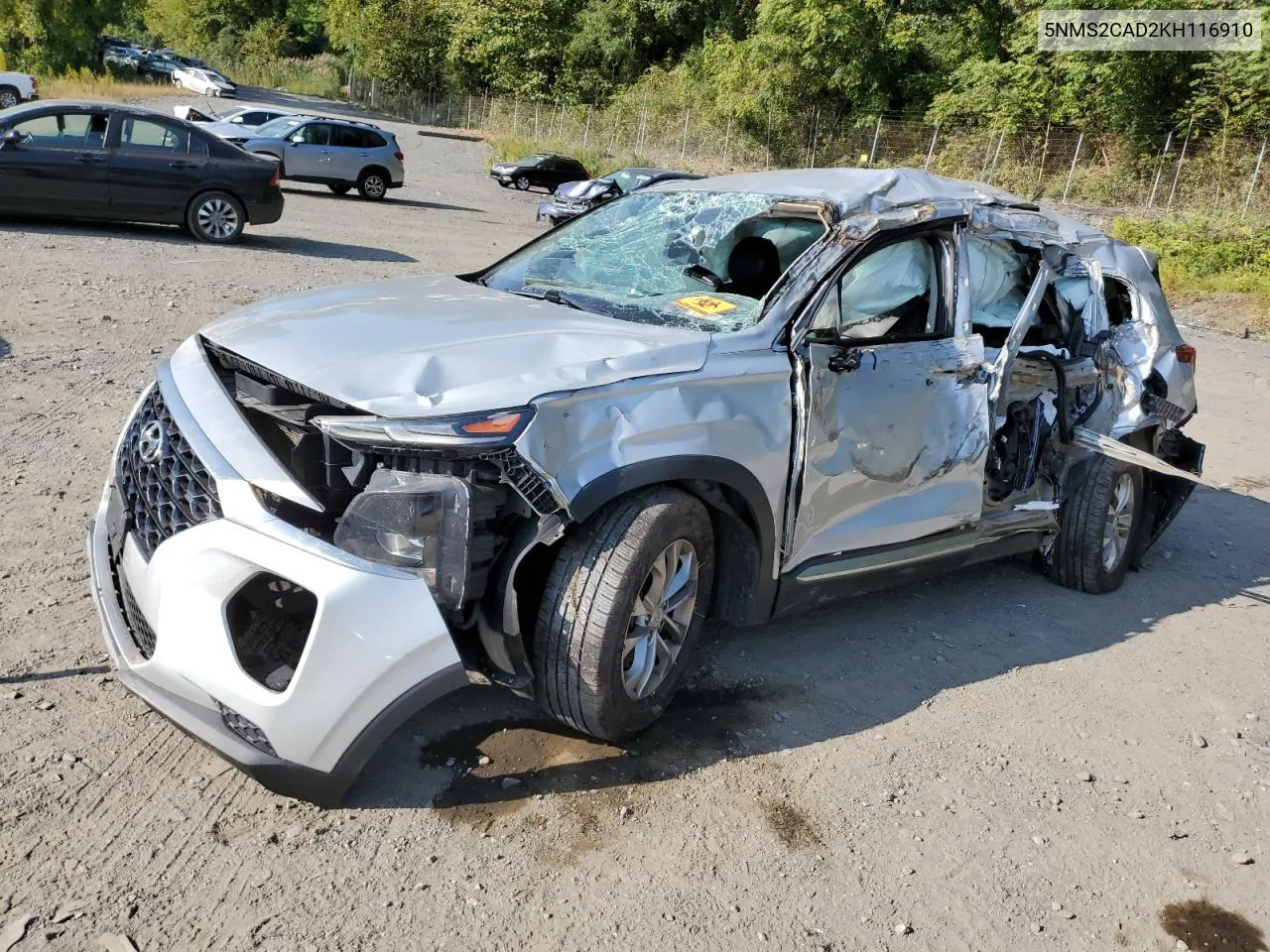 2019 Hyundai Santa Fe Se VIN: 5NMS2CAD2KH116910 Lot: 71164464