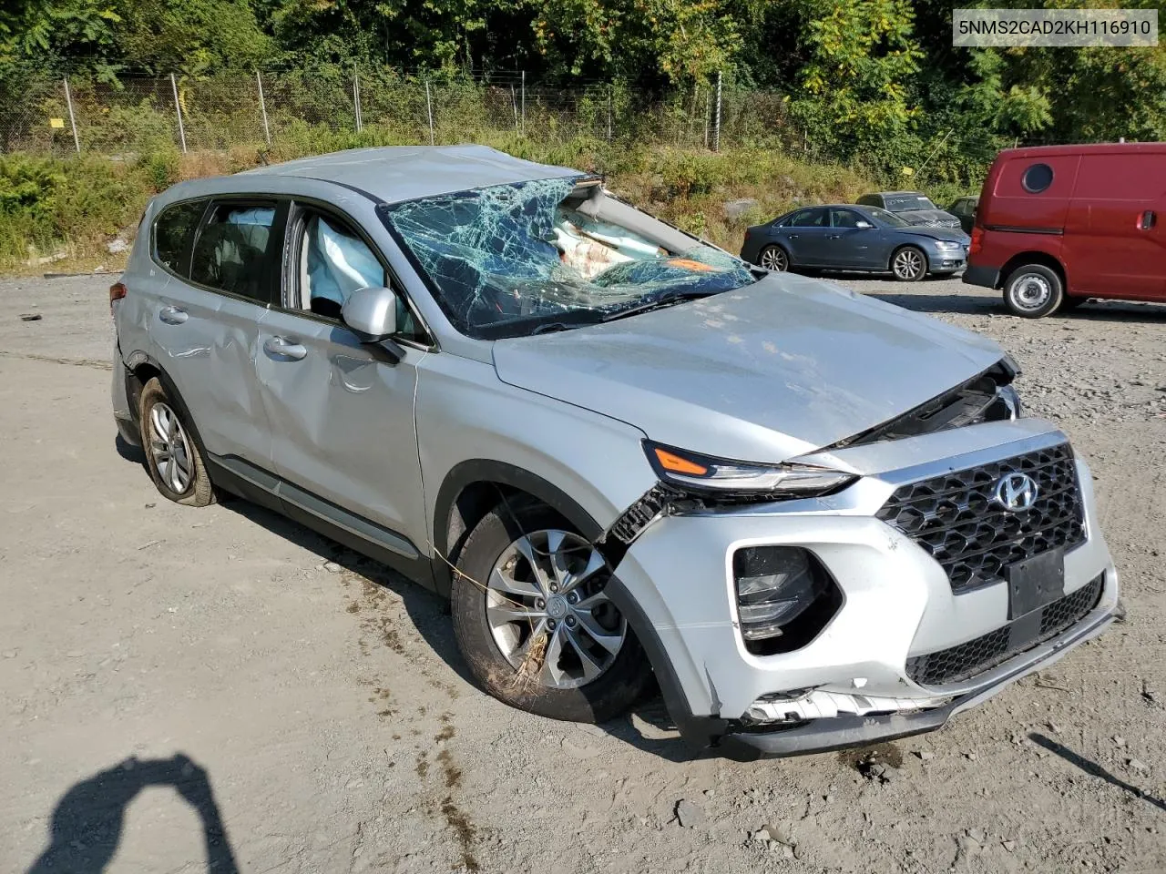 2019 Hyundai Santa Fe Se VIN: 5NMS2CAD2KH116910 Lot: 71164464