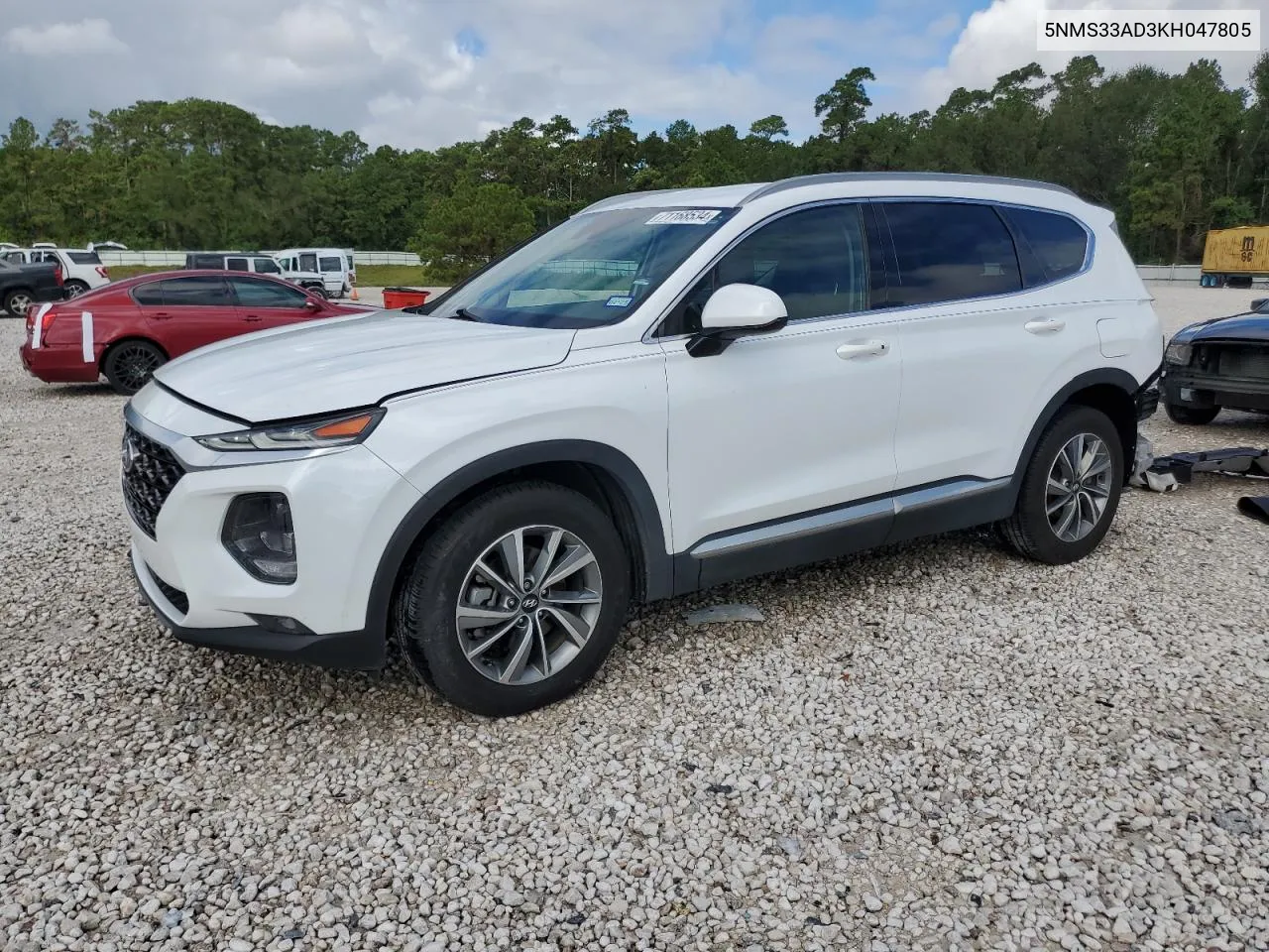 2019 Hyundai Santa Fe Sel VIN: 5NMS33AD3KH047805 Lot: 71168534