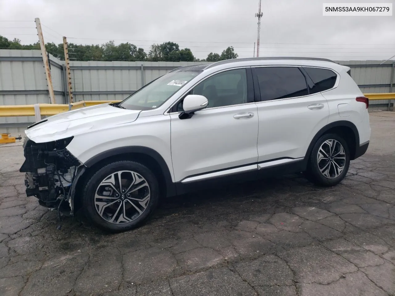 2019 Hyundai Santa Fe Limited VIN: 5NMS53AA9KH067279 Lot: 71442004