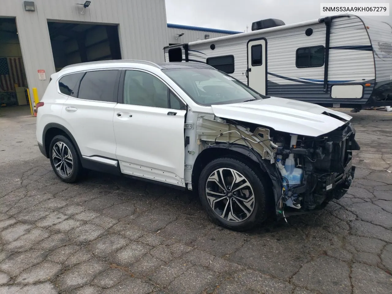 2019 Hyundai Santa Fe Limited VIN: 5NMS53AA9KH067279 Lot: 71442004