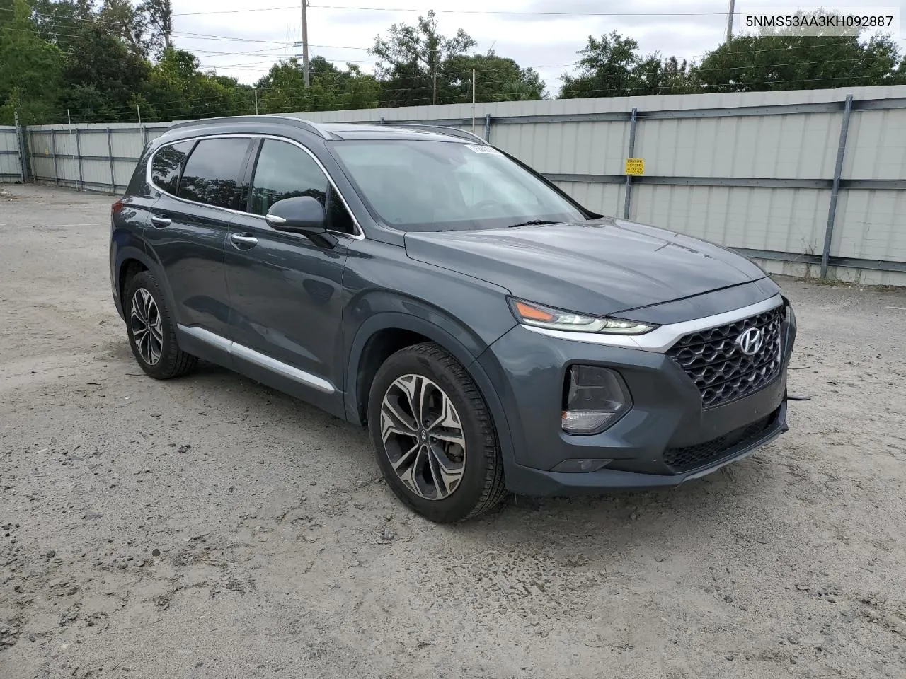 2019 Hyundai Santa Fe Limited VIN: 5NMS53AA3KH092887 Lot: 71449764