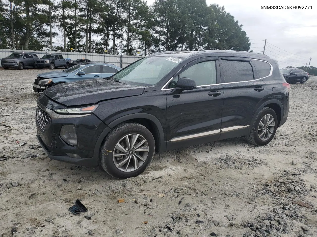 2019 Hyundai Santa Fe Sel VIN: 5NMS3CAD6KH092771 Lot: 71456924