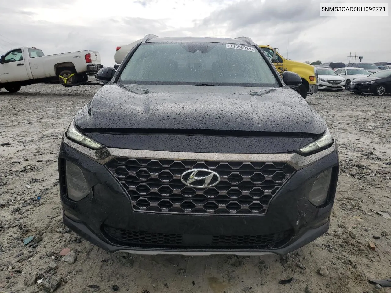 2019 Hyundai Santa Fe Sel VIN: 5NMS3CAD6KH092771 Lot: 71456924