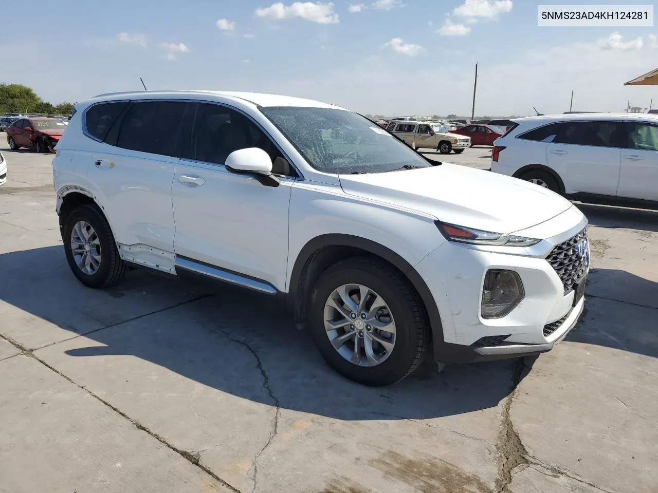 2019 Hyundai Santa Fe Se VIN: 5NMS23AD4KH124281 Lot: 71669644