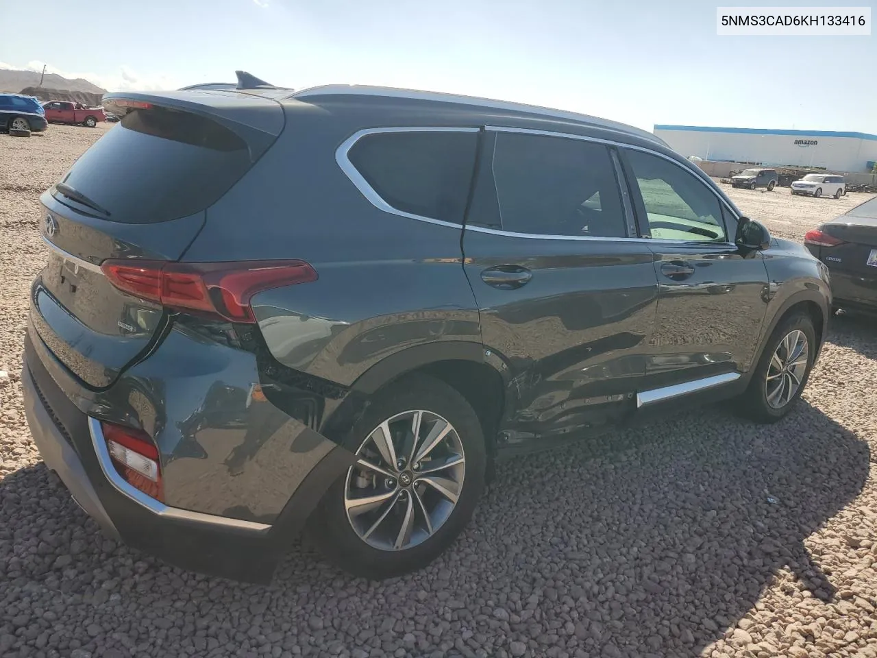 5NMS3CAD6KH133416 2019 Hyundai Santa Fe Sel