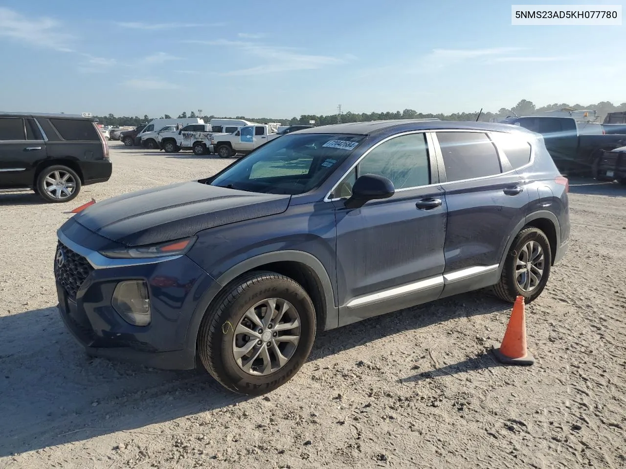 2019 Hyundai Santa Fe Se VIN: 5NMS23AD5KH077780 Lot: 72042684