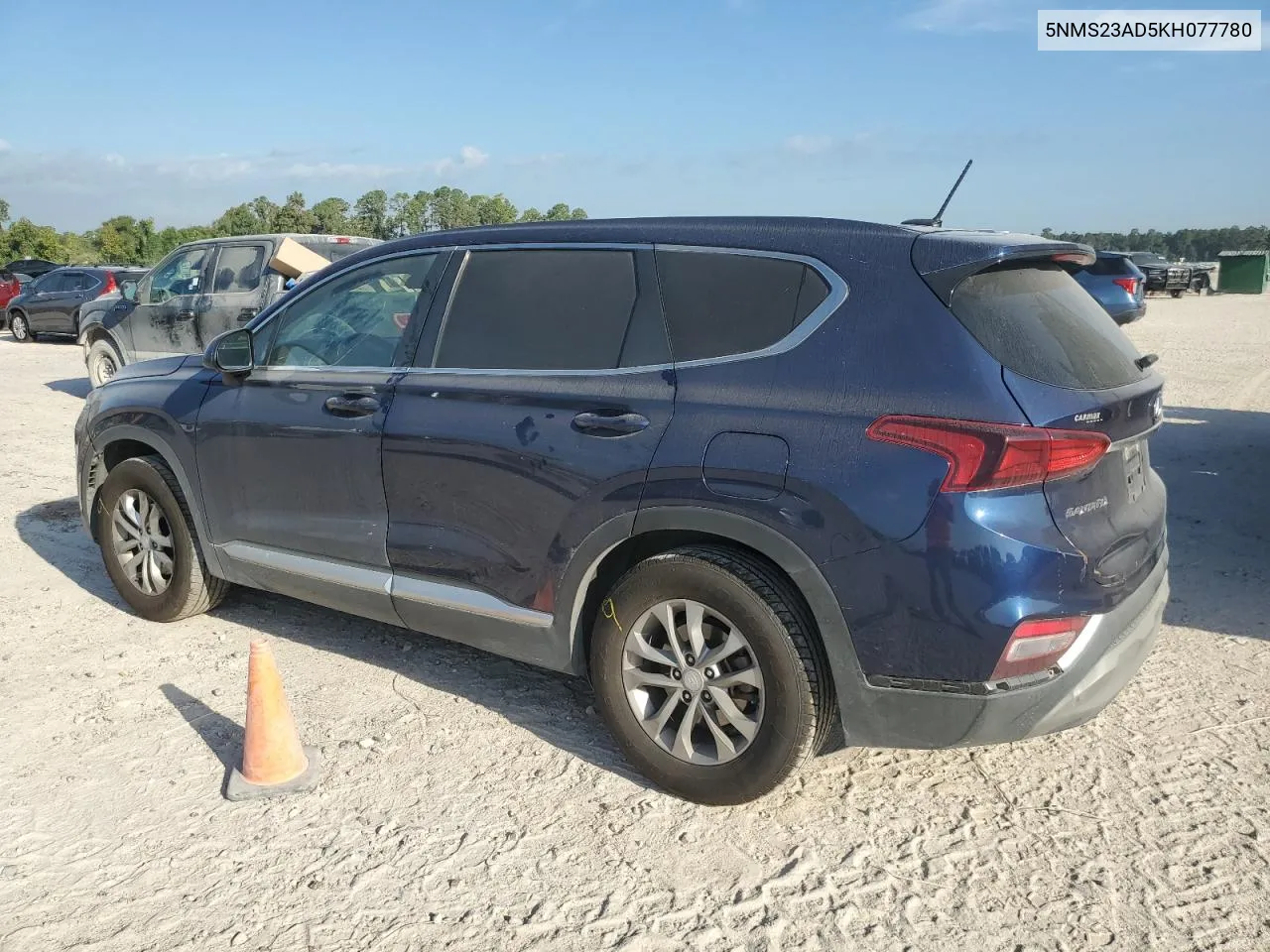 2019 Hyundai Santa Fe Se VIN: 5NMS23AD5KH077780 Lot: 72042684