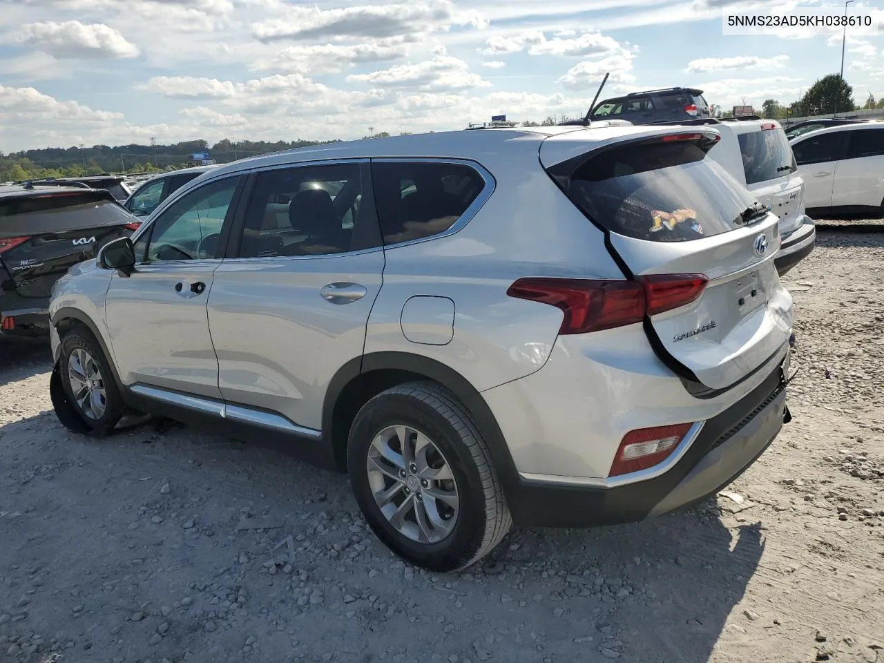 2019 Hyundai Santa Fe VIN: 5NMS23AD5KH038610 Lot: 72150564