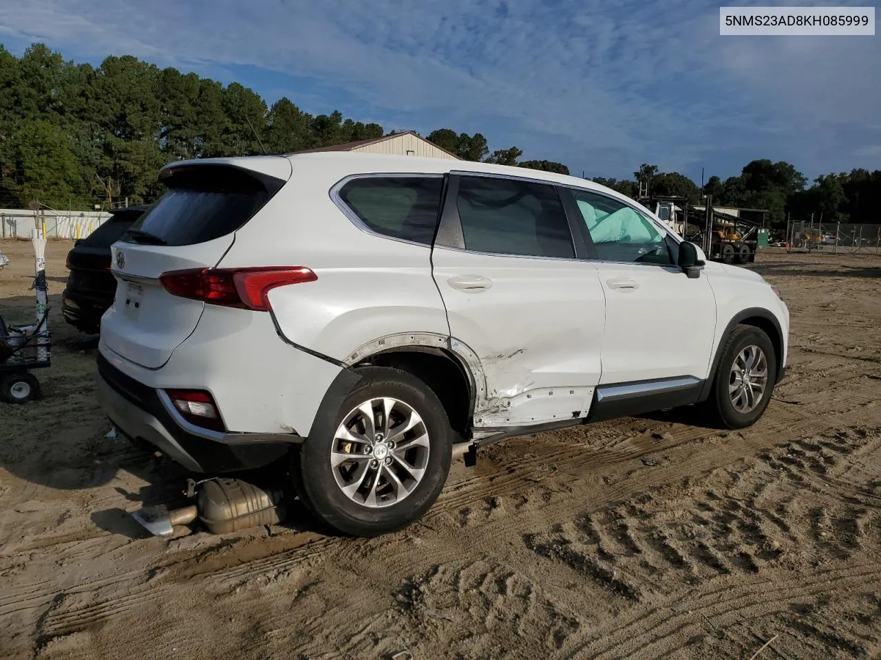 2019 Hyundai Santa Fe Se VIN: 5NMS23AD8KH085999 Lot: 72328364