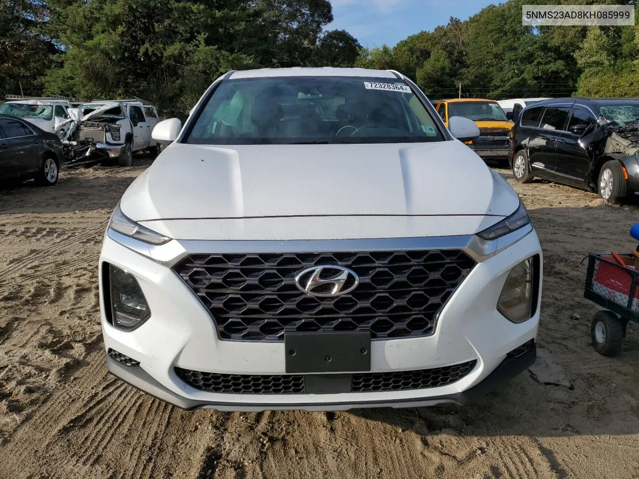 2019 Hyundai Santa Fe Se VIN: 5NMS23AD8KH085999 Lot: 72328364