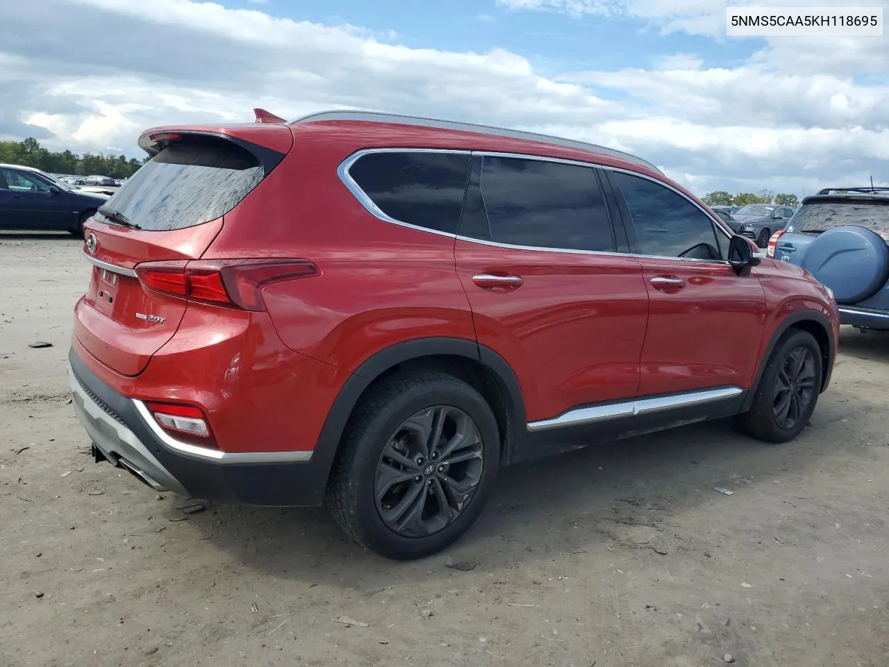 2019 Hyundai Santa Fe Limited VIN: 5NMS5CAA5KH118695 Lot: 72405874