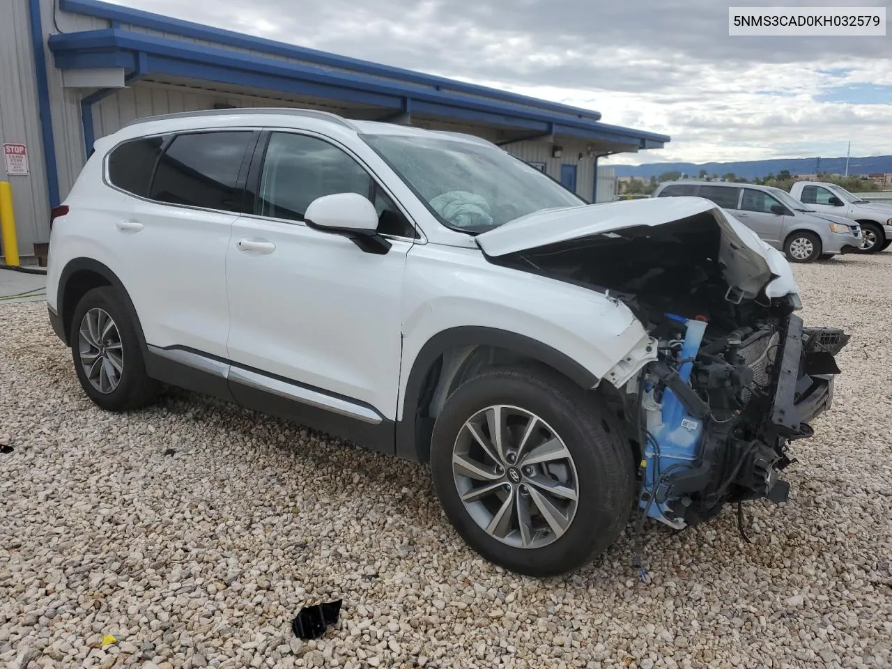 2019 Hyundai Santa Fe Sel VIN: 5NMS3CAD0KH032579 Lot: 72447104