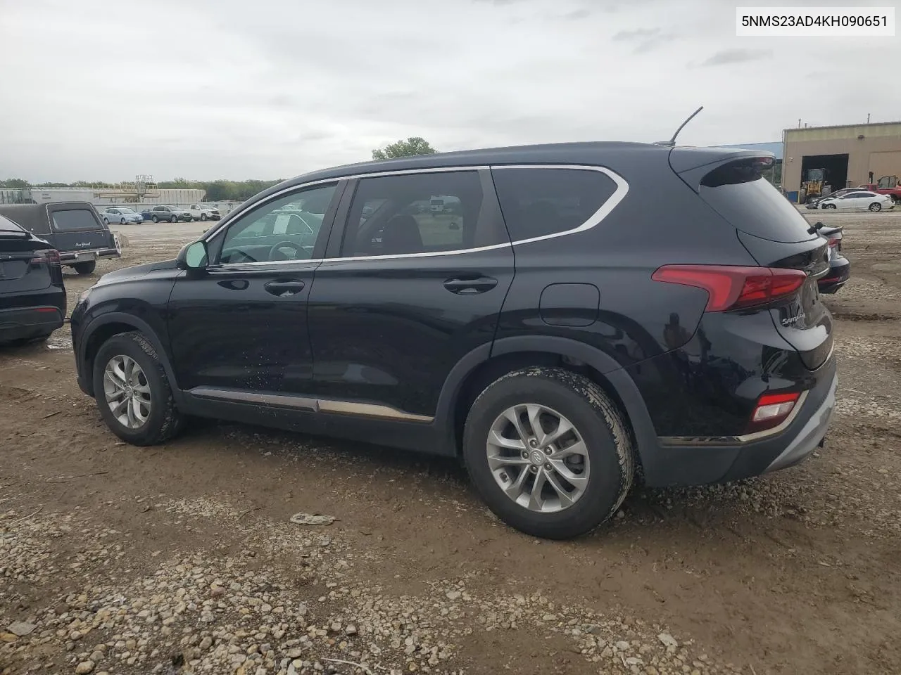 2019 Hyundai Santa Fe Se VIN: 5NMS23AD4KH090651 Lot: 72600114