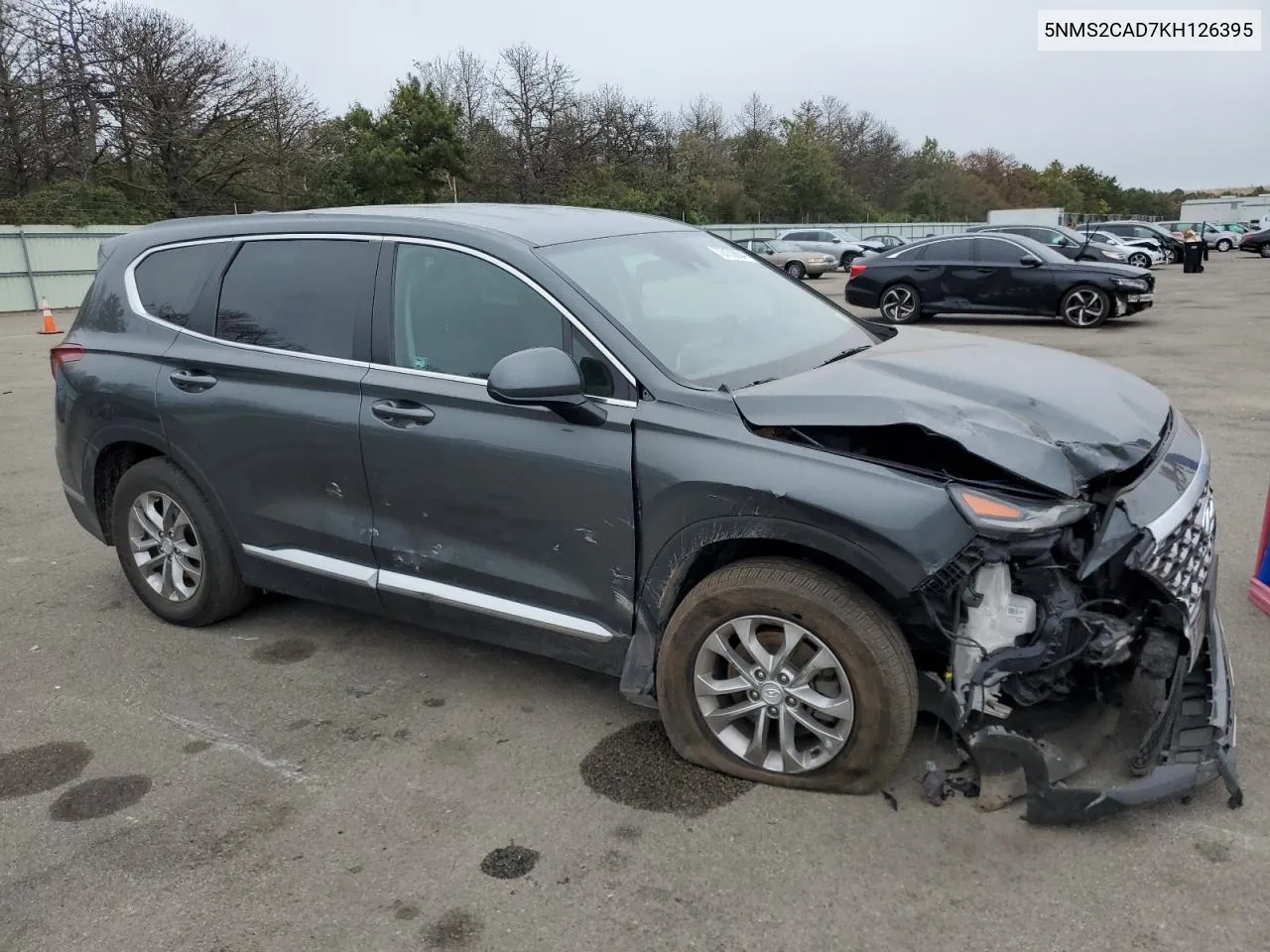 2019 Hyundai Santa Fe Se VIN: 5NMS2CAD7KH126395 Lot: 72750654