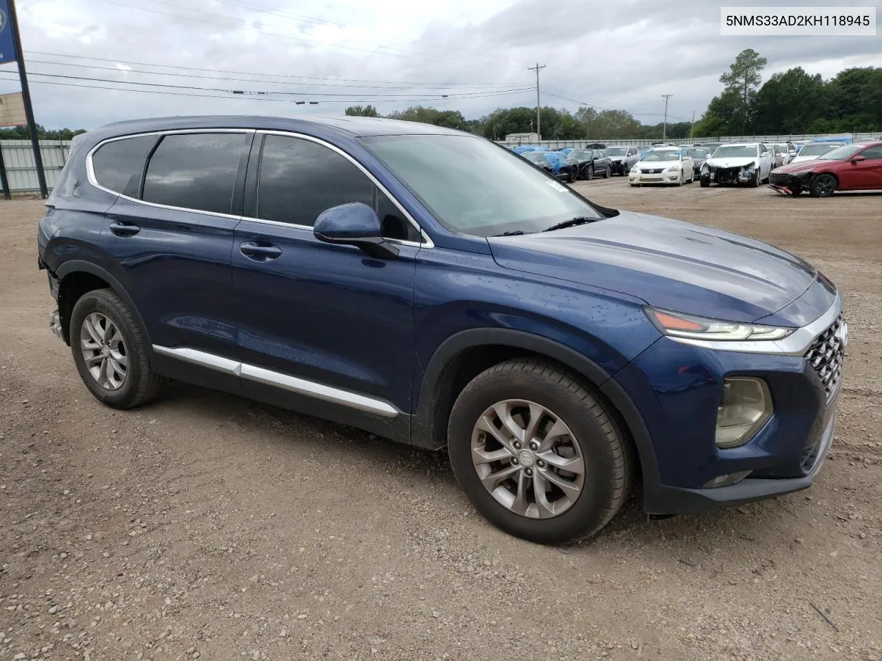 2019 Hyundai Santa Fe Sel VIN: 5NMS33AD2KH118945 Lot: 72766414