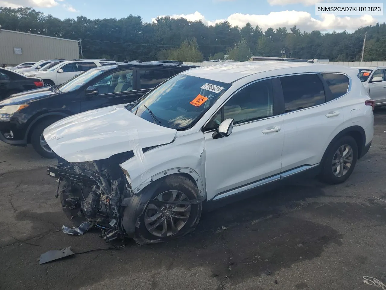 2019 Hyundai Santa Fe Se VIN: 5NMS2CAD7KH013823 Lot: 73052604