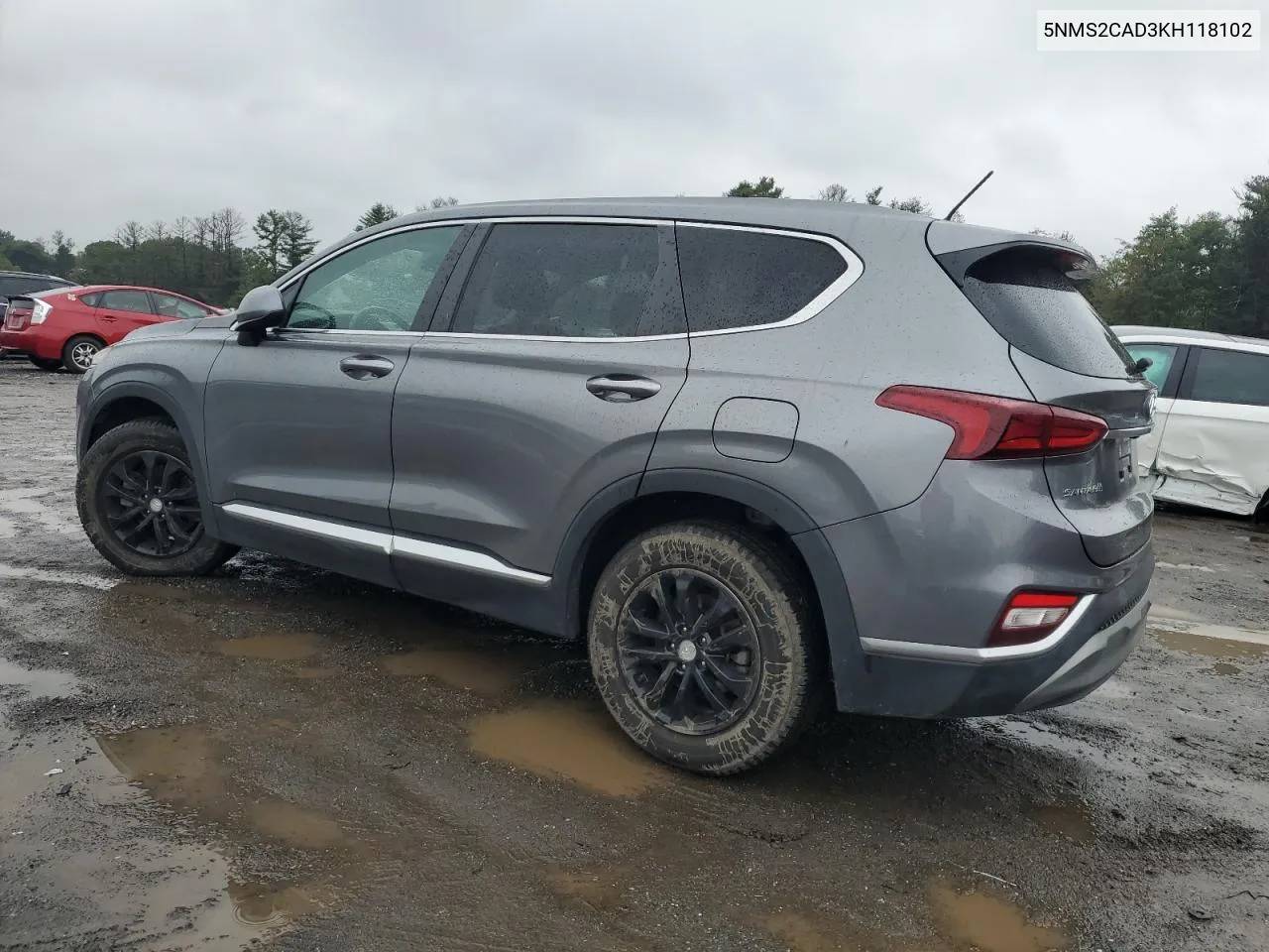 2019 Hyundai Santa Fe Se VIN: 5NMS2CAD3KH118102 Lot: 73352404