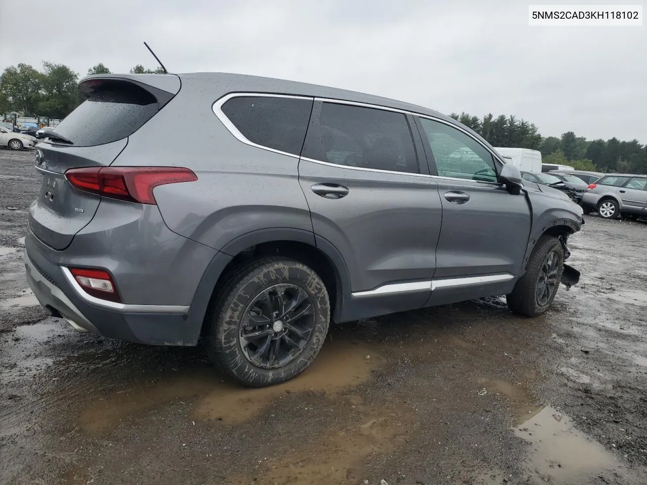 2019 Hyundai Santa Fe Se VIN: 5NMS2CAD3KH118102 Lot: 73352404