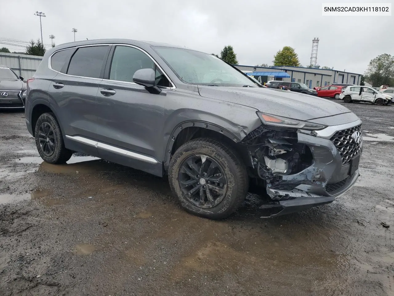 2019 Hyundai Santa Fe Se VIN: 5NMS2CAD3KH118102 Lot: 73352404