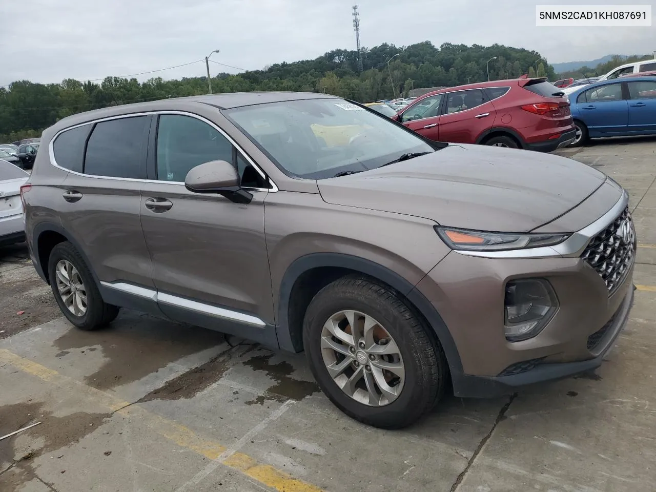 2019 Hyundai Santa Fe Se VIN: 5NMS2CAD1KH087691 Lot: 73458084